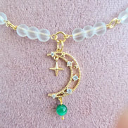 Aeriselle-Mage the Green Moon Halskette-Edelstahl Gold - Halskette