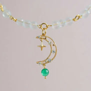 Aeriselle-Mage the Green Moon Halskette-Edelstahl Gold - Halskette