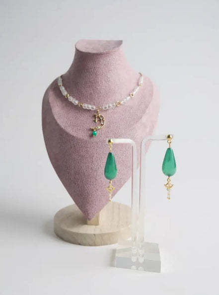 Aeriselle-Mage the Green Moon Halskette-Edelstahl Gold - Halskette