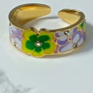 Aeriselle-Bloom of Light Ring-Edelstahl Gold - Ringe