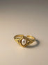 Aeriselle-Celestial Pearl Ring - Edelstahl Gold-White & Silver White - Gold - Ringe