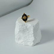 Aeriselle-Golden Star Whisper Ring-Edelstahl Gold - Ringe