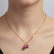 Aeriselle-Green Moon Elf Pendant-Edelstahl Gold - Halskette