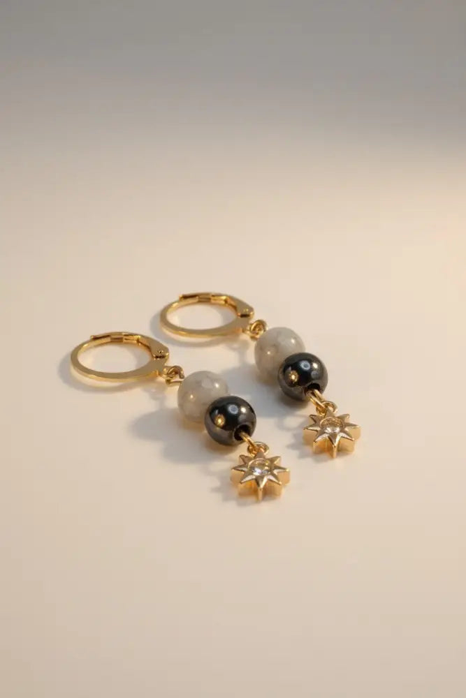 Aeriselle-Grey Lady of Forgotten Land Earrings-Edelstahl Gold - Ohrringe