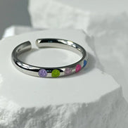 Aeriselle-Joy Spirit Smiley Ring -Edelstahl Gold & Silver - Ringe