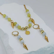 Aeriselle-Little Yellow Star Choker-Edelstahl Gold - Halskette