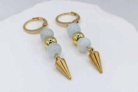 Aeriselle-Little Yellow Star Earrings-Edelstahl Gold - Ohrringe