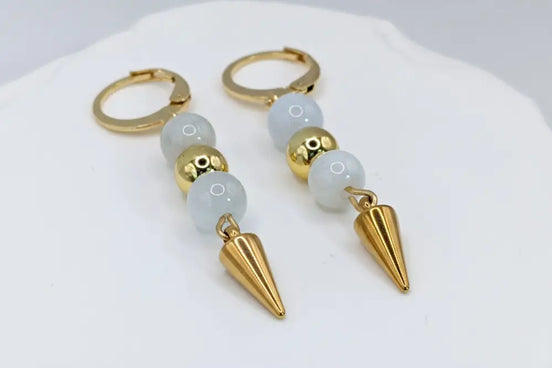 Aeriselle-Little Yellow Star Earrings-Edelstahl Gold - Ohrringe