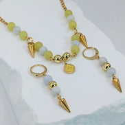 Aeriselle-Little Yellow Star Earrings-Edelstahl Gold - Ohrringe