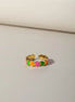Aeriselle-Neon Sakura- Edelstahl Multi Colour & Pink Silver & Pink Gold - Mehrfarbig - Ringe