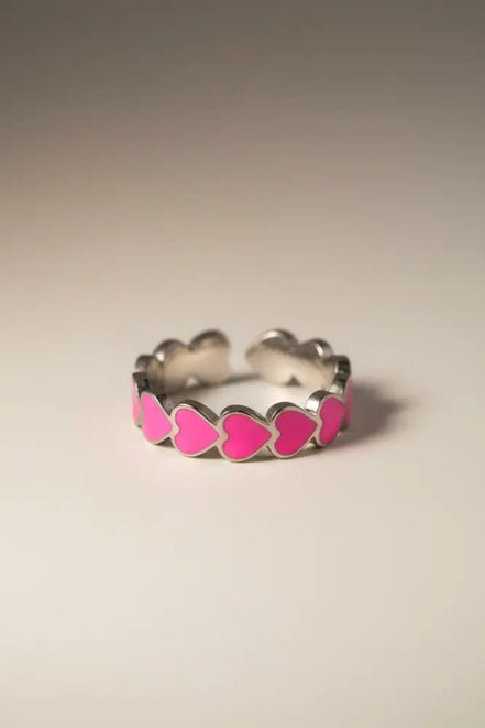 Aeriselle-Neon Sakura- Edelstahl Multi Colour & Pink Silver & Pink Gold - Silber - Ringe