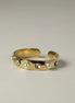 Aeriselle- Pearl Ring – Edelstahl Sun Gold & Moon Silver - Gold - Ringe