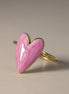 Aeriselle-Sakura Heart Enamel Ring -Edelstahl Gold - Ringe