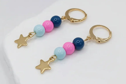 Aeriselle-Starfish Earrings-Edelstahl Gold - Ohrringe