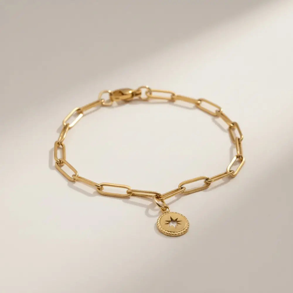 Aeriselle-Starlight Bracelet-Edelstahl Gold - Armbänder
