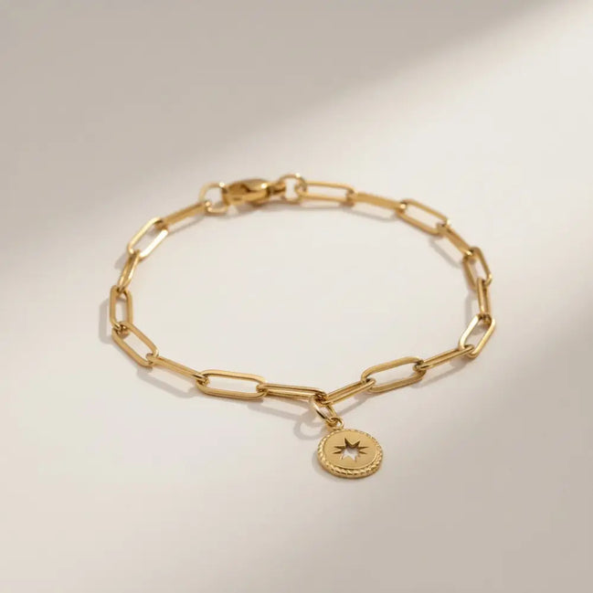 Aeriselle-Starlight Bracelet-Edelstahl Gold - Armbänder