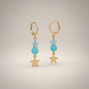 Aeriselle-Starlight Sisterhood Earrings-Edelstahl Turquoise & Gold - Ohrringe