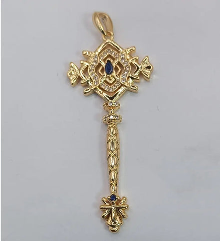 Aeriselle-Starlight Sisterhood Zodiac Amulets-Edelstahl & Zirkonia Gold - Fische - Halskette
