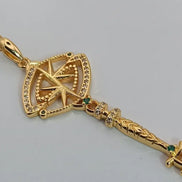 Aeriselle-Starlight Sisterhood Zodiac Amulets-Edelstahl & Zirkonia Gold - Halskette