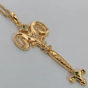 Aeriselle-Starlight Sisterhood Zodiac Amulets-Edelstahl & Zirkonia Gold - Halskette