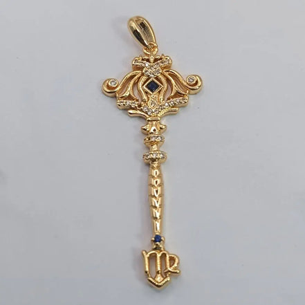 Aeriselle-Starlight Sisterhood Zodiac Amulets-Edelstahl & Zirkonia Gold - Jungfrau - Halskette
