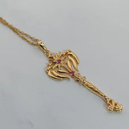 Aeriselle-Starlight Sisterhood Zodiac Amulets-Edelstahl & Zirkonia Gold - Löwe - Halskette