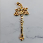 Aeriselle-Starlight Sisterhood Zodiac Amulets-Edelstahl & Zirkonia Gold - Waage - Halskette