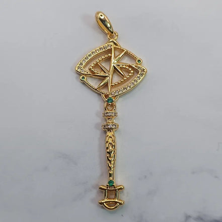 Aeriselle-Starlight Sisterhood Zodiac Amulets-Edelstahl & Zirkonia Gold - Zwillinge - Halskette