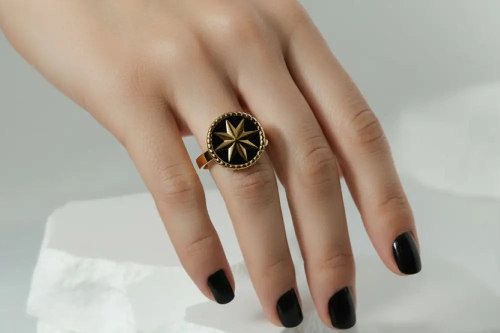 Aeriselle-Starry Night Ring-Edelstahl Gold & Silver - Ringe