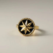 Aeriselle-Starry Night Ring-Edelstahl Gold & Silver - Gold - Ringe