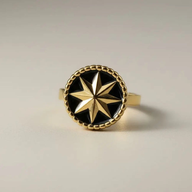 Aeriselle-Starry Night Ring-Edelstahl Gold & Silver - Gold - Ringe