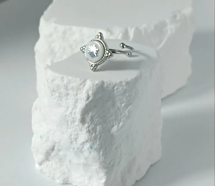 Aeriselle-Winter Star Snowflake Ring –Edelstahl Gold & Silver - Ringe