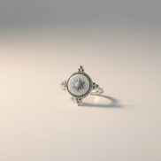Aeriselle-Winter Star Snowflake Ring –Edelstahl Gold & Silver - Silber - Ringe