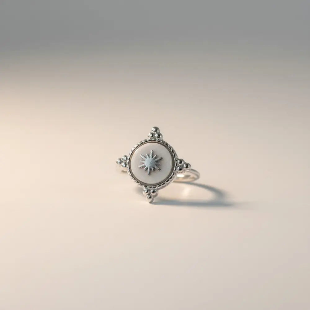 Aeriselle-Winter Star Snowflake Ring –Edelstahl Gold & Silver - Silber - Ringe