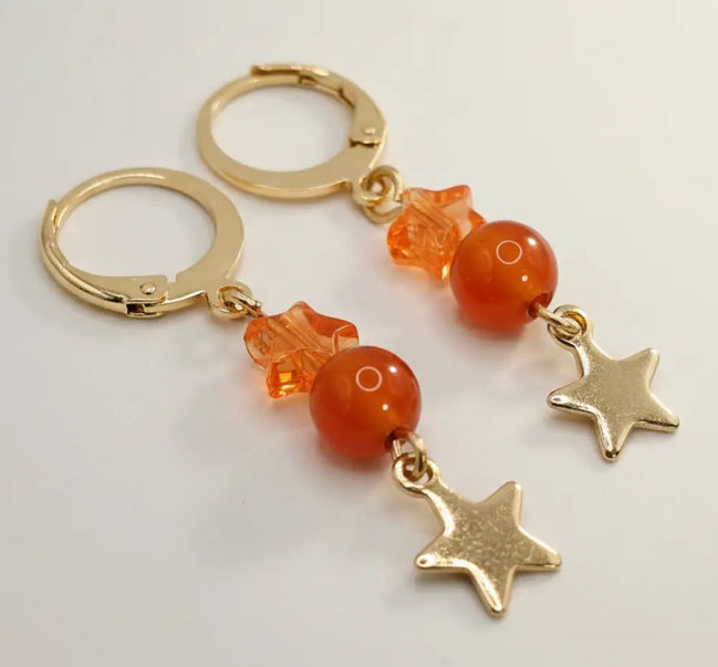 Opal Orange ohrringe