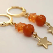 Opal Orange Ohrringe