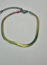 dreampunk.arts rainbow snake chain bracelet with an iridescent metallic finish and adjustable lobster clasp closure