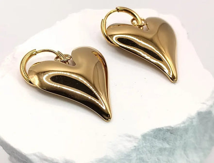 Heart of the Sky Earrings-Edelstahl Gold & Silver - Ohrringe