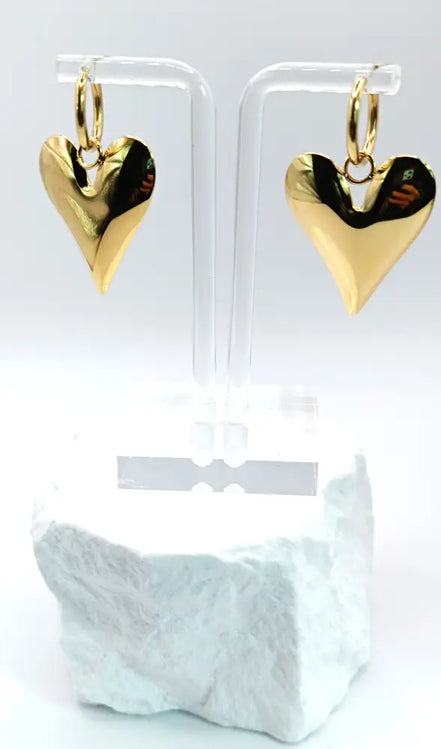Heart of the Sky Earrings-Edelstahl Gold & Silver - Gold - Ohrringe