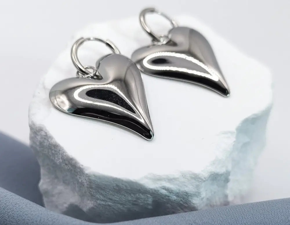 Heart of the Sky Earrings-Edelstahl Gold & Silver - Ohrringe