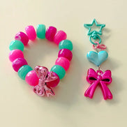 Kawaii Magic – Blush Heart Ribbon Charm - Kawaii Charms