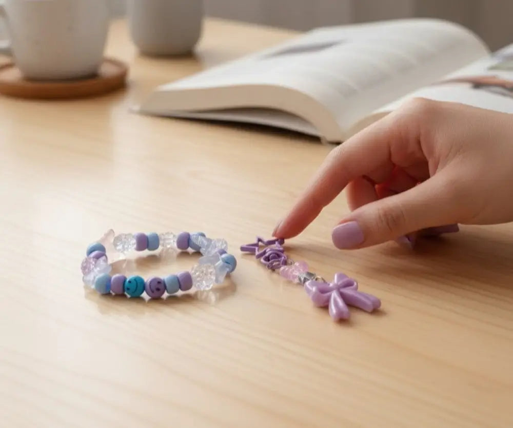 Kawaii Magic – Lavender Ribbon Charm - Kawaii Charms