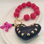 Kawaii Magic -Midnight Heart PomPom Charm - Kawaii Charms