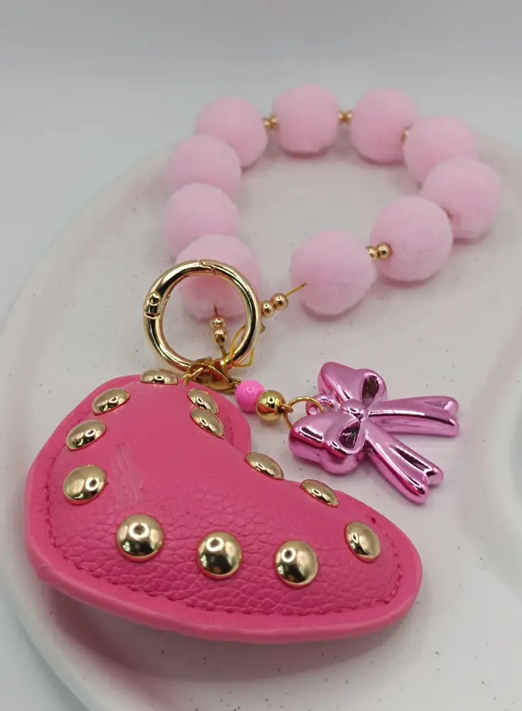 Kawaii Magic – Pink Love PomPom Charm - Kawaii Charms