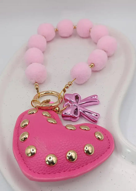 Kawaii Magic – Pink Love PomPom Charm - Kawaii Charms