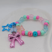 Kawaii Magic – Sparkle Pink Bow Charm - Kawaii Charms