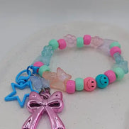 Kawaii Magic – Sparkle Pink Bow Charm - Kawaii Charms