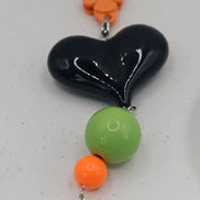 Kawaii Magic – Sunset Flower Heart Charm - Kawaii Charms