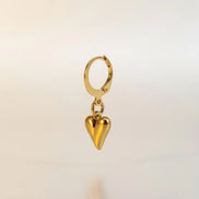 Little Heart Earrings-Edelstahl Silver & Gold - Ohrringe