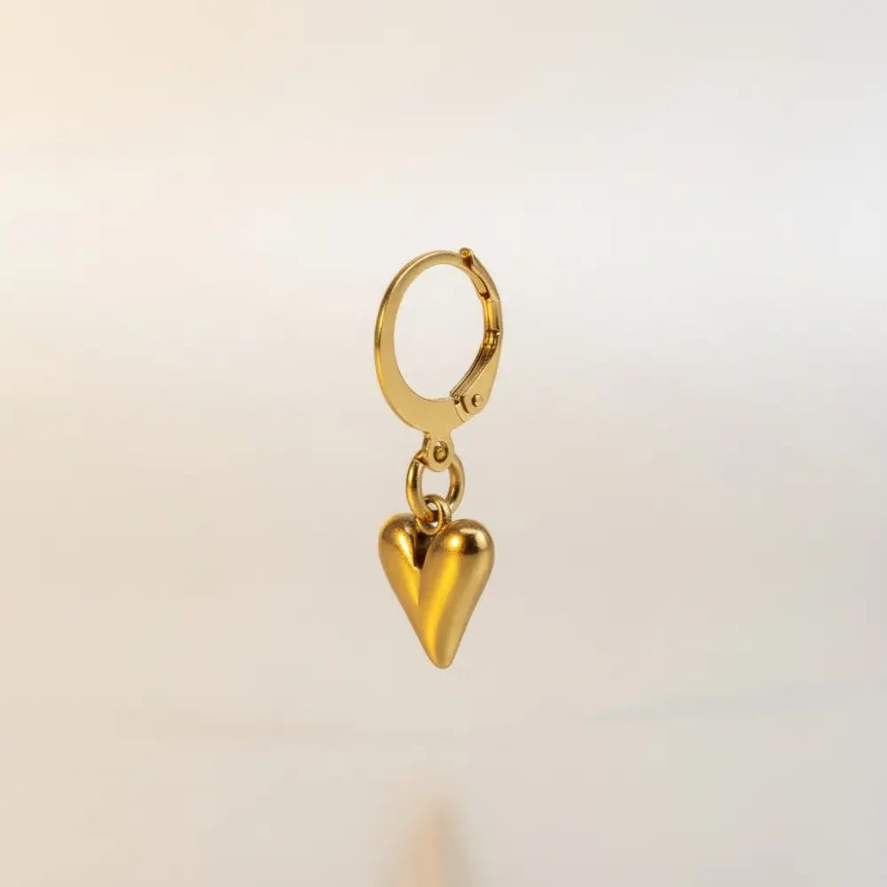 Little Heart Earrings-Edelstahl Silver & Gold - Ohrringe